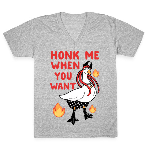 Honk Me When You Want V-Neck Tee Shirt