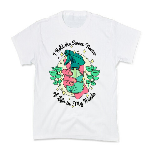 I Hold the Sweet Nectar of Life in My Hands Kids T-Shirt