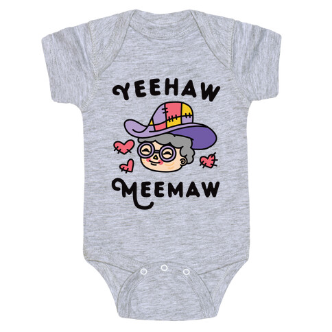 Yeehaw Meemaw Baby One-Piece