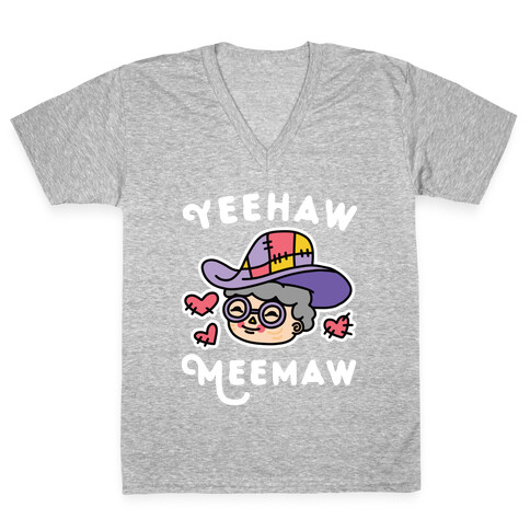 Yeehaw Meemaw V-Neck Tee Shirt