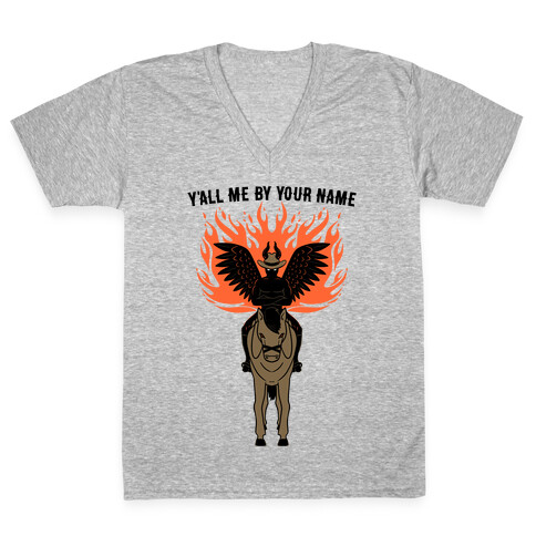 Y'all Me By Your Name Parody V-Neck Tee Shirt