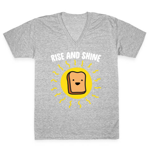 Rise And Shine Bread V-Neck Tee Shirt