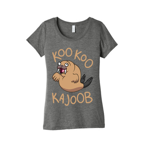 Koo Koo Kajoob Derpy Walrus Womens T-Shirt