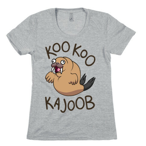 Koo Koo Kajoob Derpy Walrus Womens T-Shirt