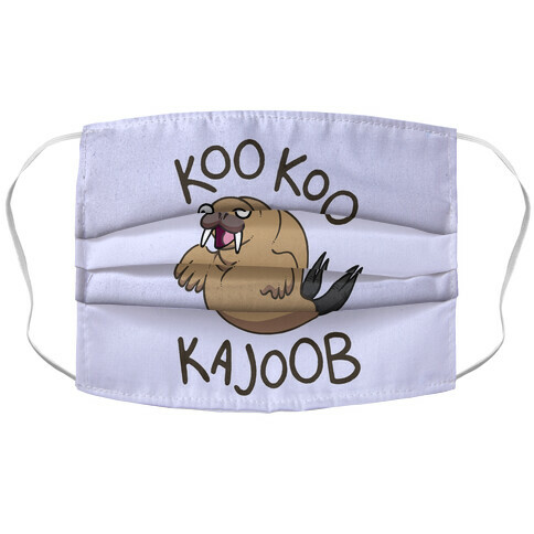 Koo Koo Kajoob Derpy Walrus Accordion Face Mask