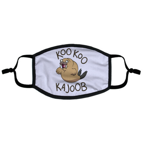 Koo Koo Kajoob Derpy Walrus Flat Face Mask