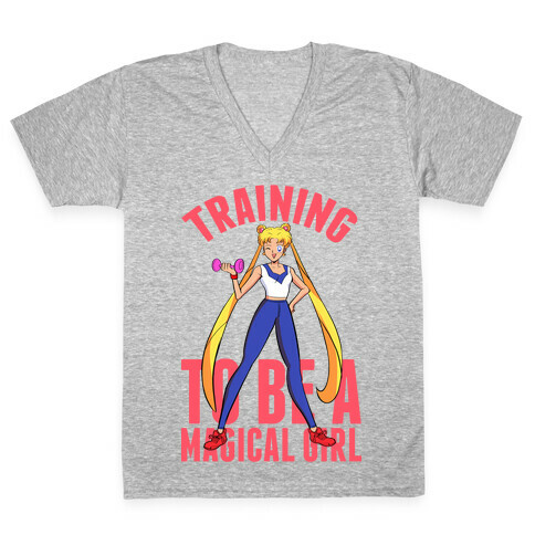 Training To Be A Magical Girl V-Neck Tee Shirt