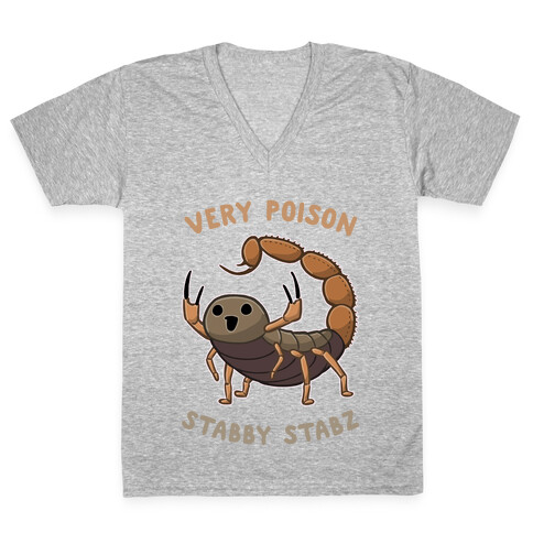 Very Poison Stabby Stabz V-Neck Tee Shirt