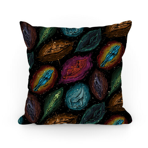 Cosmic Vulva Pattern Pillow