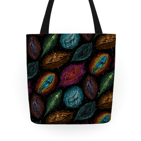 Cosmic Vulva Pattern Tote