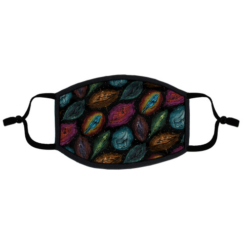 Cosmic Vulva Pattern Flat Face Mask