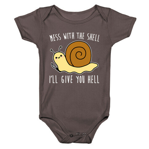 Mess With The Shell I'll Give You Hell Baby One-Piece