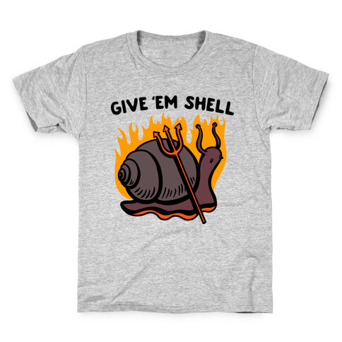 Give Em' Shell Snail Kids T-Shirt