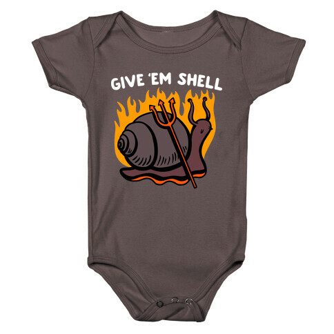 Give Em' Shell Snail Baby One-Piece