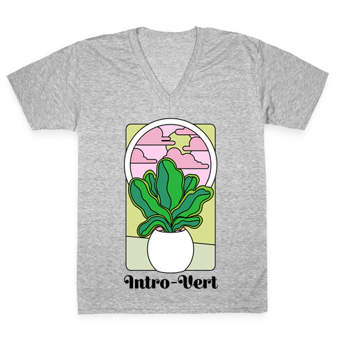 Intro-Vert  V-Neck Tee Shirt