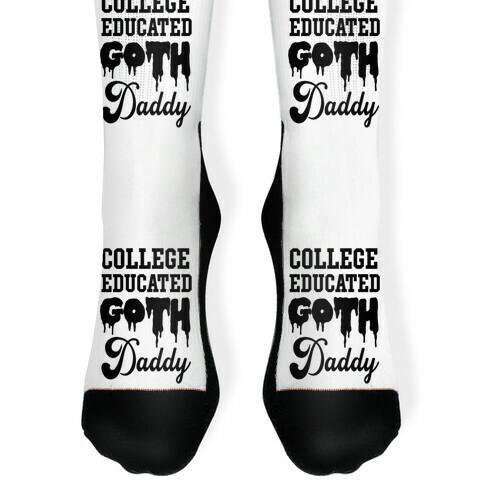 College Educated Goth Daddy Sock