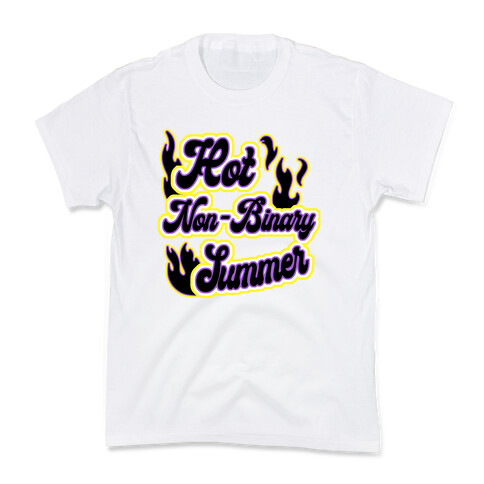 Hot Non-Binary Summer Kids T-Shirt