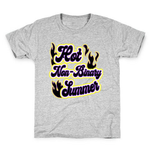 Hot Non-Binary Summer Kids T-Shirt