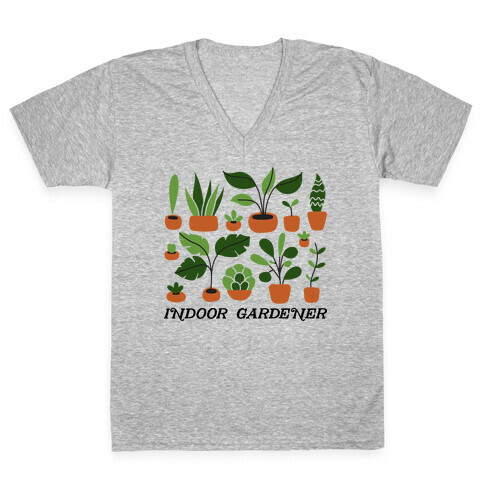 Indoor Gardener V-Neck Tee Shirt