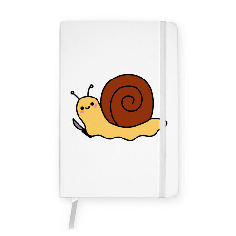 Snail With Knife Notebook