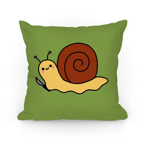 Snail With Knife Pillow