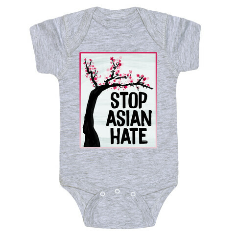Stop Asian Hate Plum Blossoms Baby One-Piece