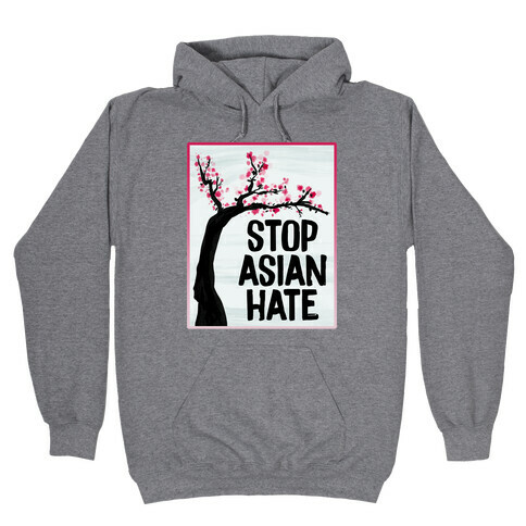 Stop Asian Hate Plum Blossoms Hooded Sweatshirt