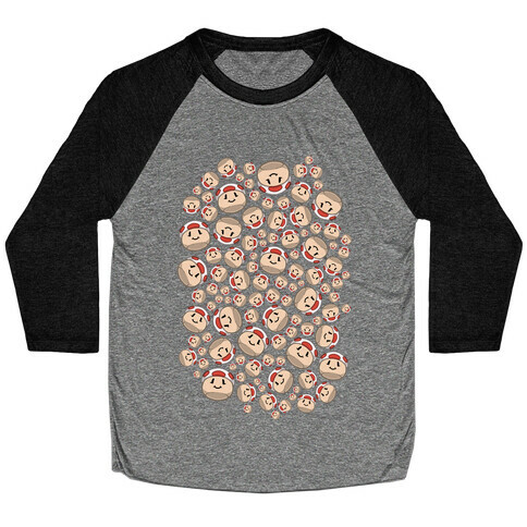 Stuffed Shrooms Pattern Baseball Tee