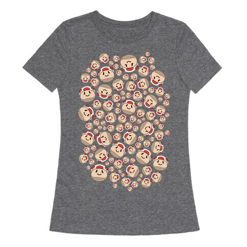 Stuffed Shrooms Pattern Womens T-Shirt