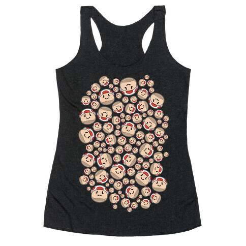 Stuffed Shrooms Pattern Racerback Tank Top