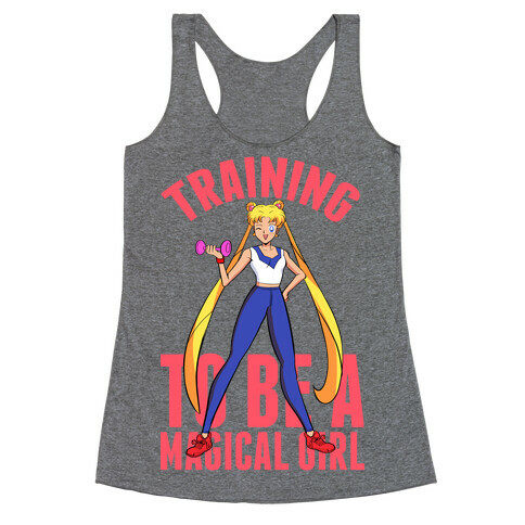 Training To Be A Magical Girl Racerback Tank Top