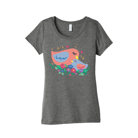 Mama Bird Orange Womens T-Shirt