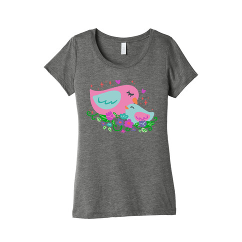 Mama Bird Pink Womens T-Shirt