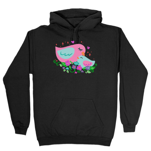 Mama Bird Pink Hooded Sweatshirt