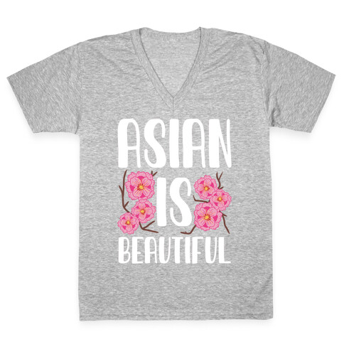 Asian Is Beautiful V-Neck Tee Shirt