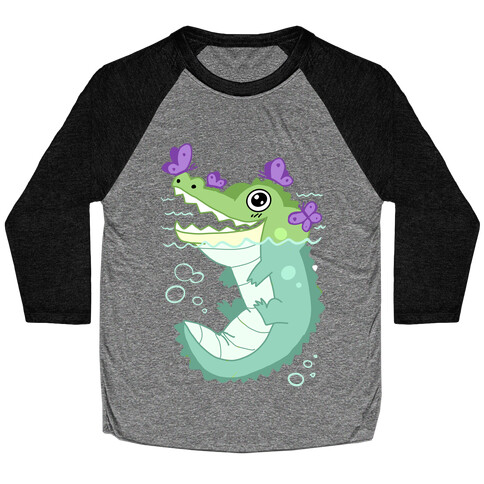 Butterfly Gator Baseball Tee