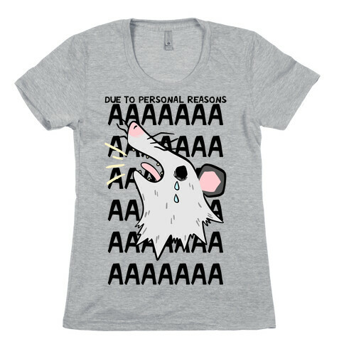 Due To Personal Reasons AAAA Womens T-Shirt