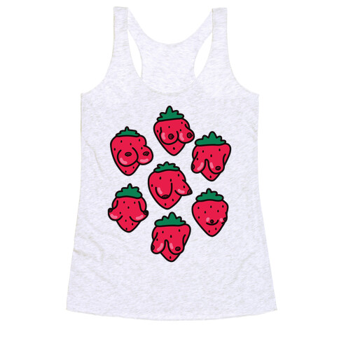 Strawboobie Racerback Tank Top