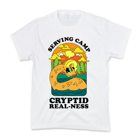 Serving Camp Cryptid Real-Ness Kids T-Shirt