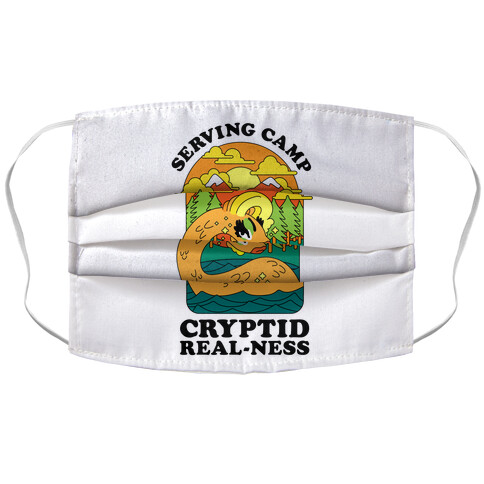 Serving Camp Cryptid Real-Ness Accordion Face Mask