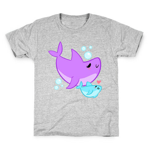 Mama Shark And Baby Kids T-Shirt