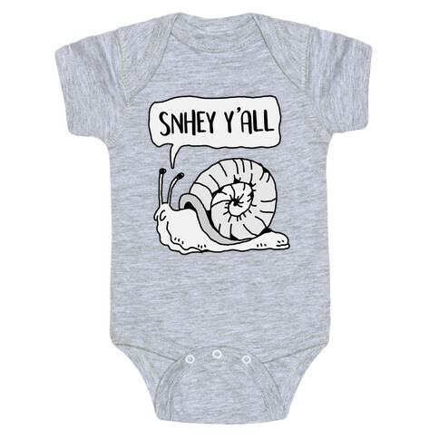 "SnHey Y'all" Snail Baby One-Piece