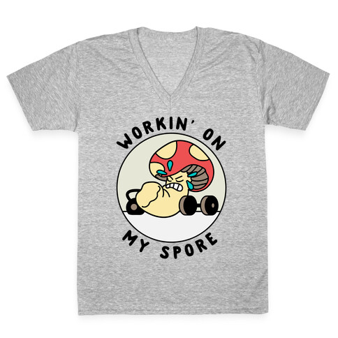 Workin' On My Spore V-Neck Tee Shirt