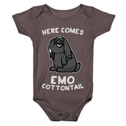 Here Comes Emo Cottontail Baby One-Piece