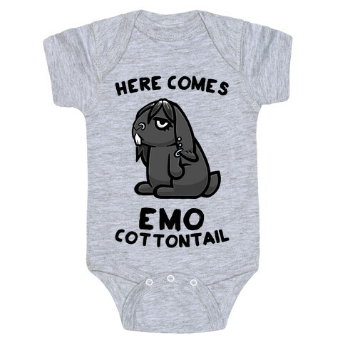 Here Comes Emo Cottontail Baby One-Piece