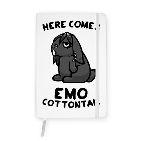 Here Comes Emo Cottontail Notebook