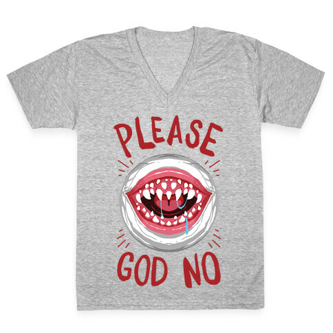 Please God No V-Neck Tee Shirt