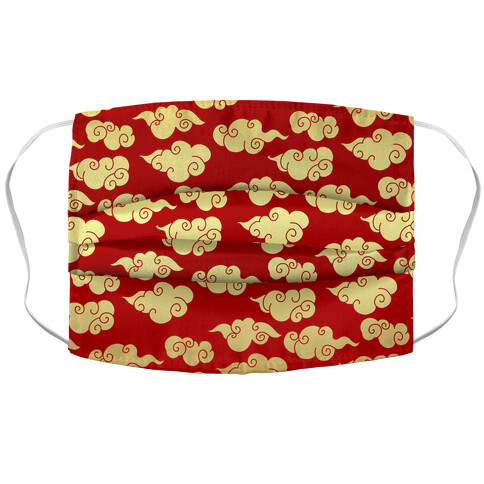 Oriental Clouds Pattern Accordion Face Mask