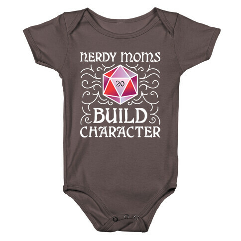 Nerdy Moms Build Character Baby One-Piece