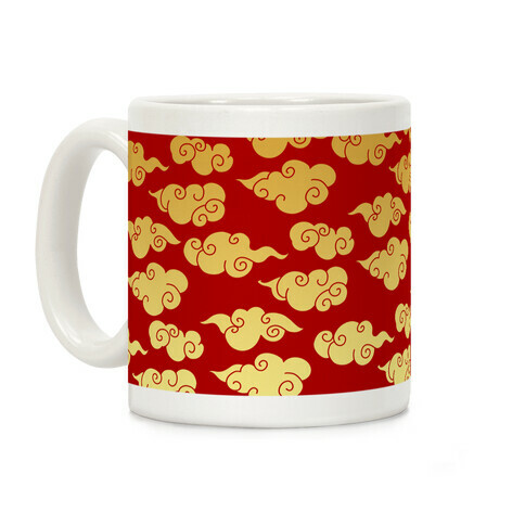 Oriental Clouds Pattern Coffee Mug